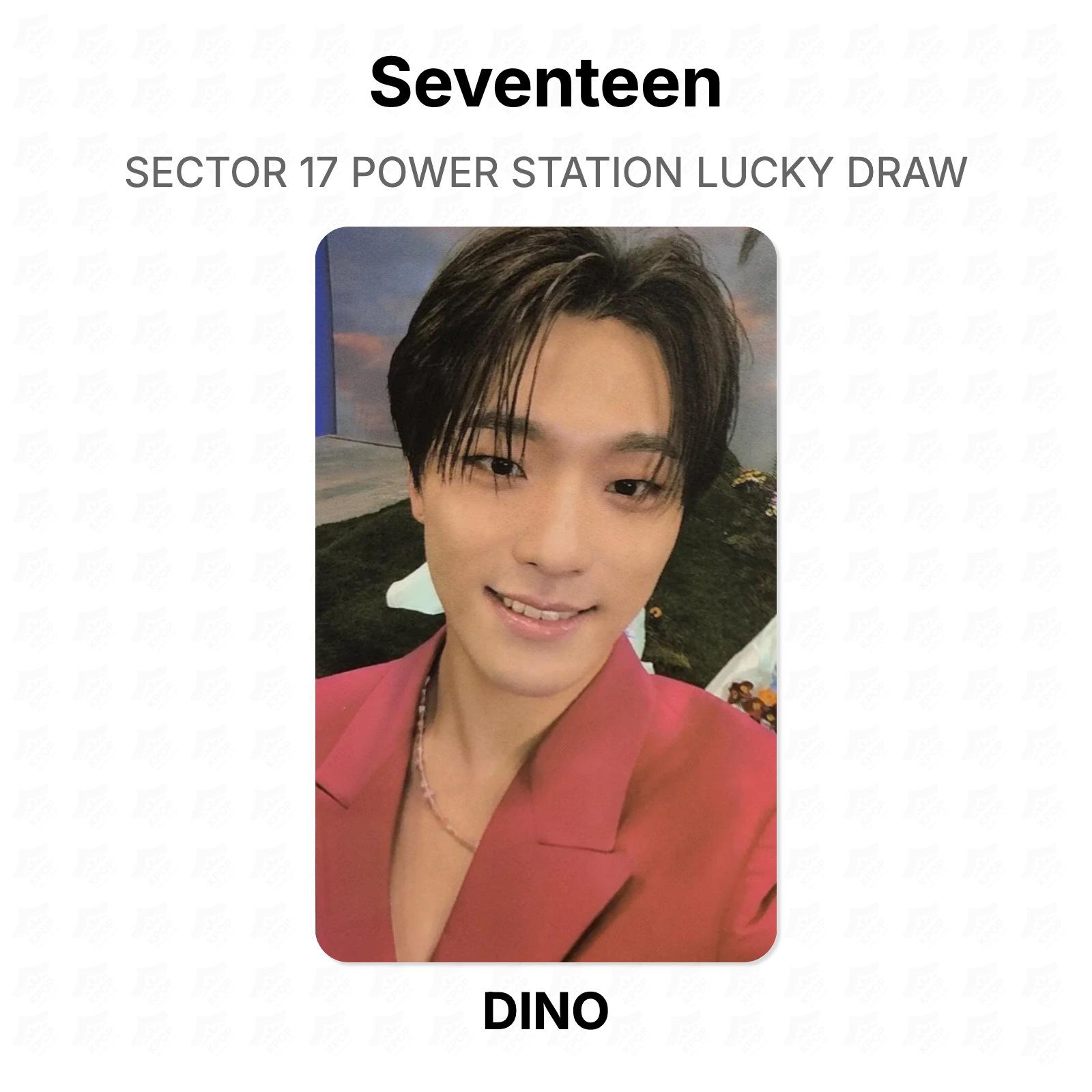 Seventeen SECTOR 17 POWER STATION LUCKY DRAW Official Photocard DINO 02