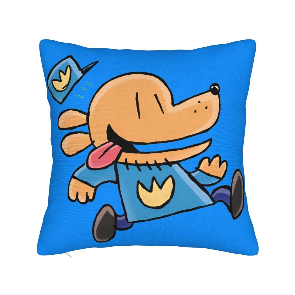 Dog Man Dogman Movie Comic Square Pillow Cases Cartoon Cushion Cover Creative Zippered Decorative Pillowcase for Sofa 40x40cm