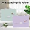 a4 Size Expanding File Folder 13 Pockets Portable Organ Bag  Student Use