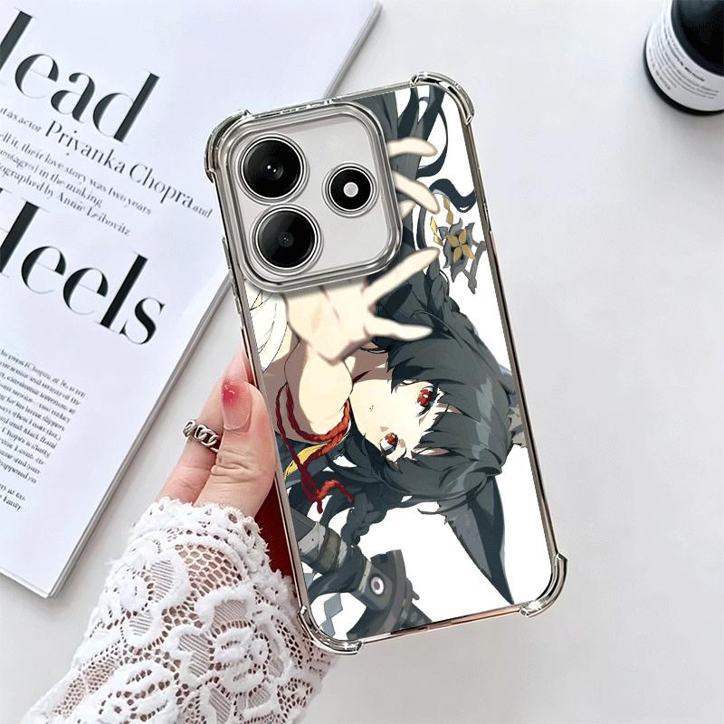 Zenless Zone Zero Hoshimi Miyabi Soft Phone Case For Xiaomi Redmi Note 14 15 Pro Plus 13 12 11S 11T 5G 10 9S 9 Plating Anti-Fall