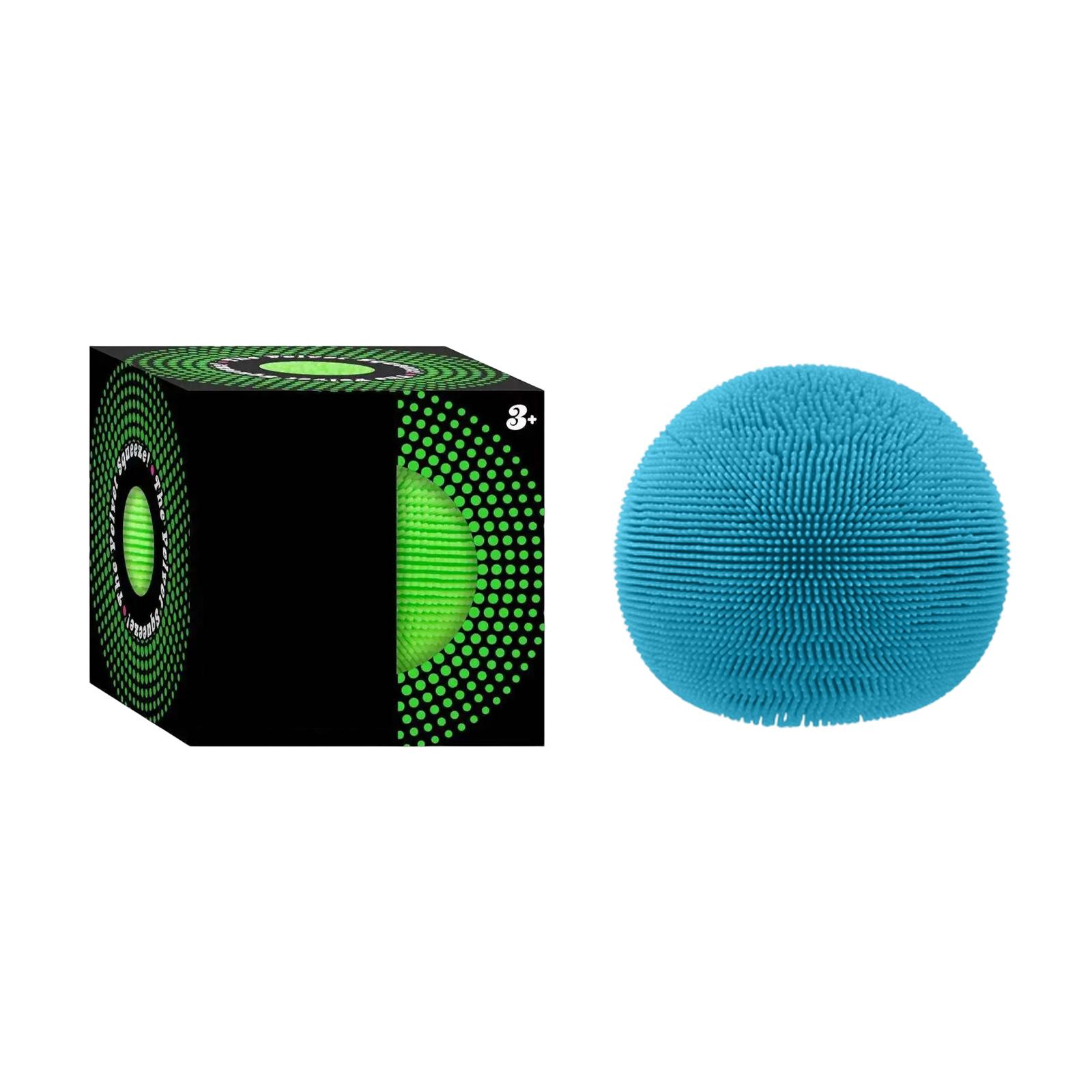 

Sensory Stress Relief Ball Soft Textured Surface Squeezable Toy for Relaxation and Focus for Adults and Kids Ages 3 Plus One Size синій