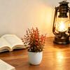 Simulated Small Potted Plant Maintenance-Free Realistic Autumn Leaves Mini Fake