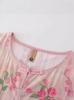 Women's Summer Embroidery Top: Breathable Seven-Sleeve Tang Blouse