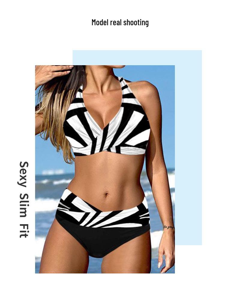 European & American Sexy Plus Size Backless Bikini Swimwear