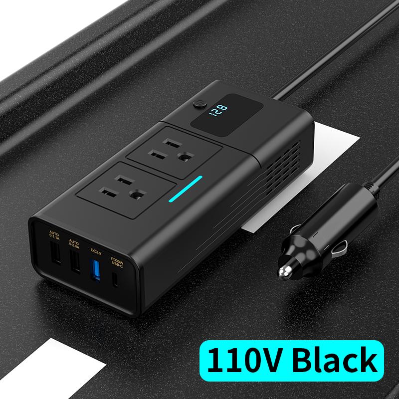 Car Inverter Car Cigarette Iighter 12v Can Be Converted To 110v Or 220v Power Conversion Fast Charger Car Socket Multi-Function