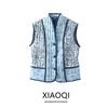 Fashion Style 2024 Spring New Arrival Women's Soft Elegant New Chinese Cotton Quilted Vest 1227596