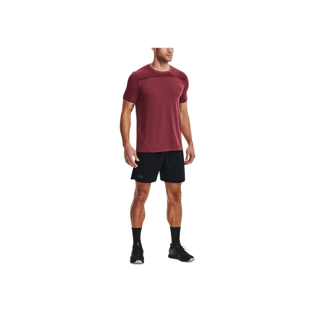 Under Armour Elevated 2.0 Logo Print Solid Sports Shorts Men Bottoms Black 1362289-001