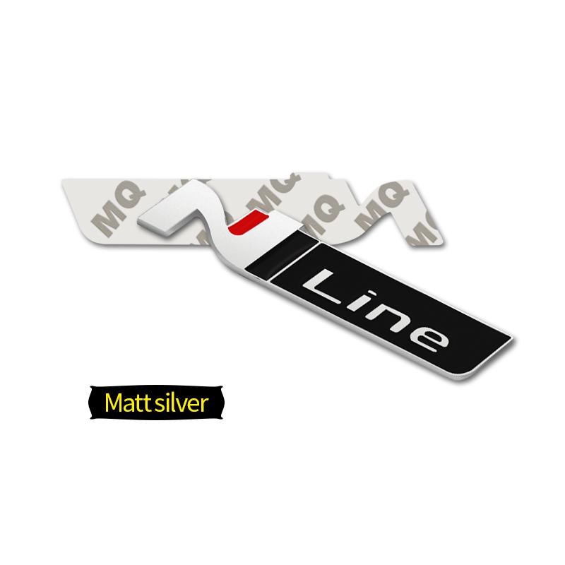 Car-Styling Metal Stickers N LINE Emblem Grille Badge For Veloster Accent Kona Elantra Ix25 Ix35 i30 i20 Sonata Tucson Kona