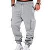 Men's Autumn and Winter American Overalls Multi-Pocket Casual Sports Cuffed Pants