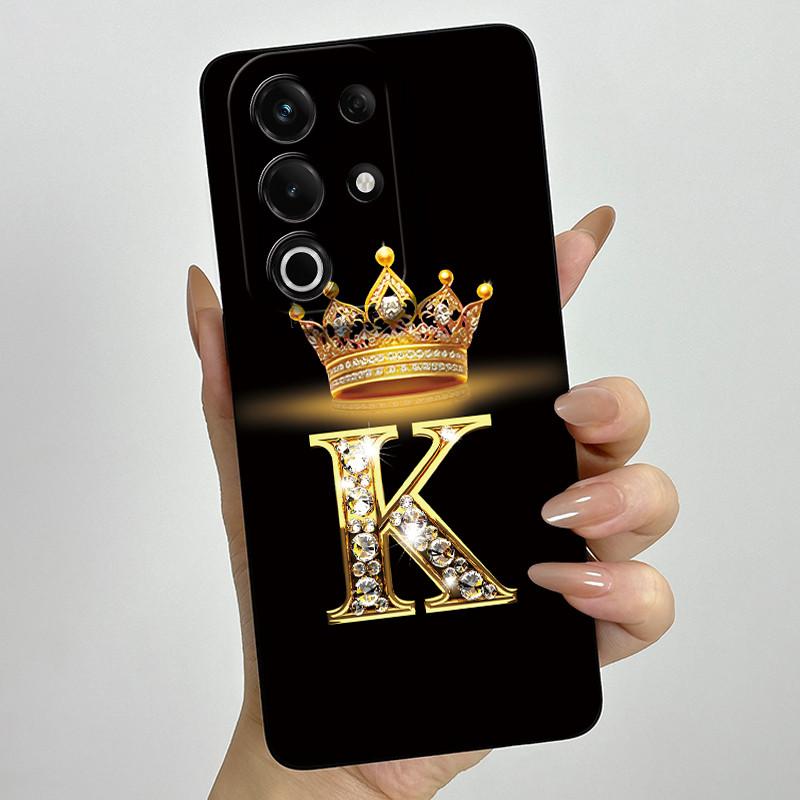 For itel S25 Ultra Case S686LN Luxury Crown Letters Matte Soft Silicone Protective Back Cover for ItelS25 S 25 Ultra 5G Fundas