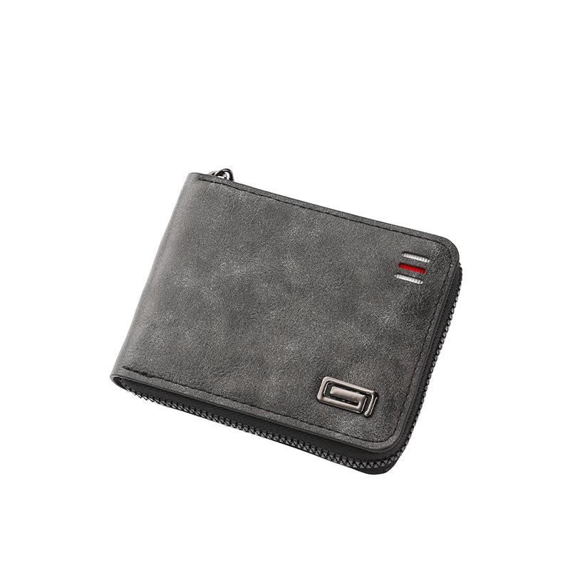 

Мужской кошелек кросс-боди - Многослотовый, на молнии, большой вместимости кошелек для монет 10x12x2 чёрный