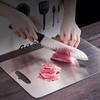 304 Stainless Steel Panel and Chopping Board Kitchen Household Thickened Double Sided Cutting Board Block Kneading Dough Board