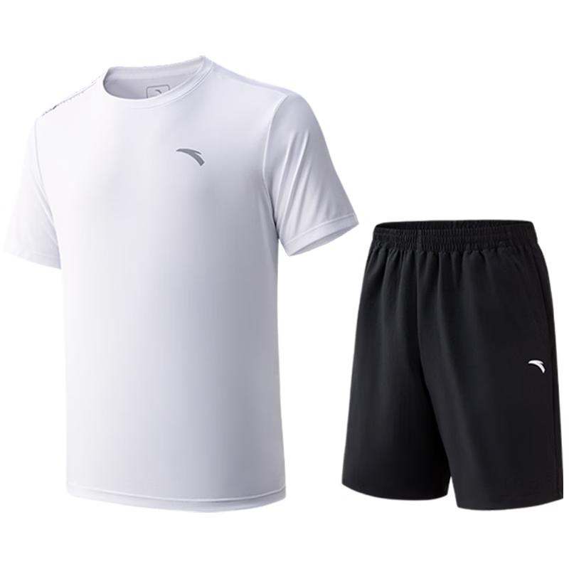 Anta Men s Quick-Dry Sports T-shirt & Shorts Set M