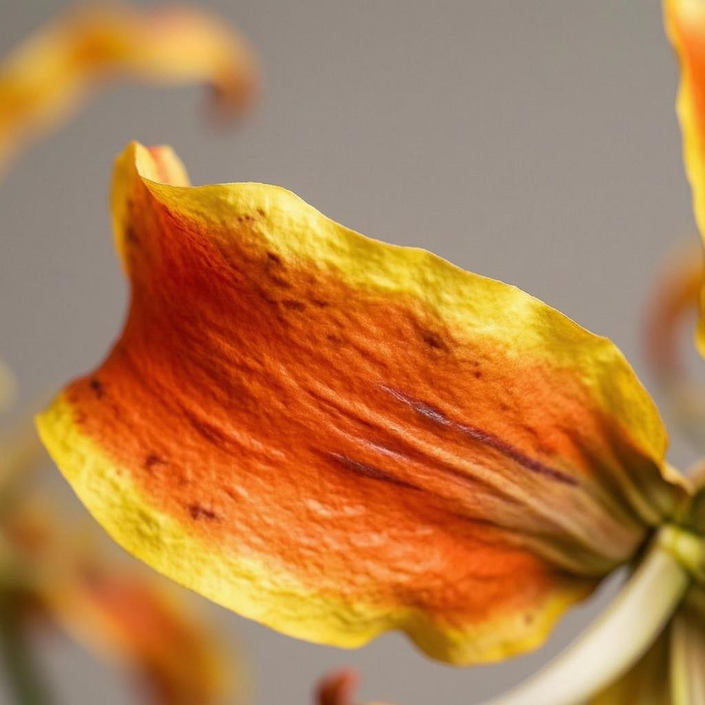 Artificial Gloriosa Lifelike Lily Stem Faux for Floral Arrangements