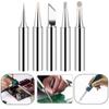 Soldering Iron Tip Hot Bare Copper Soldering Iron Tip Set 5 Pcs For Soldering Station B+2.2K+2.4D+3C+I 900M