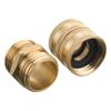 Hose Adapter Male to Male Female to Female Rustproof 3/4'' Brass Connector Anti Deformed 4 Pieces Adapter with Washers