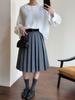 2025 Autumn Ruffled Collar Retro Court-Style Linen Shirt with Lantern Sleeves