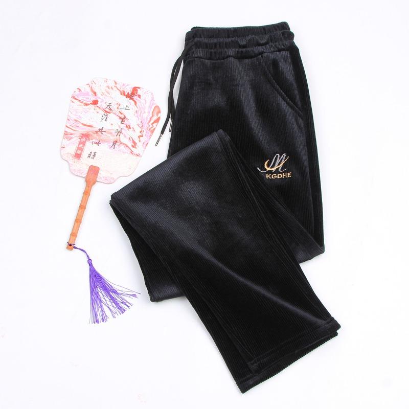 

Medium and old pants women s loose Harlan pants women s radish pants thin mother pants women s new straight casual pants 3XL (90-59kg