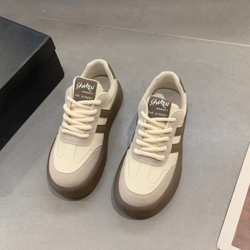 Design Sense Women 2 Spring New Shoes Platform Sole White Shoes Casual Sports Board Shoes Tide