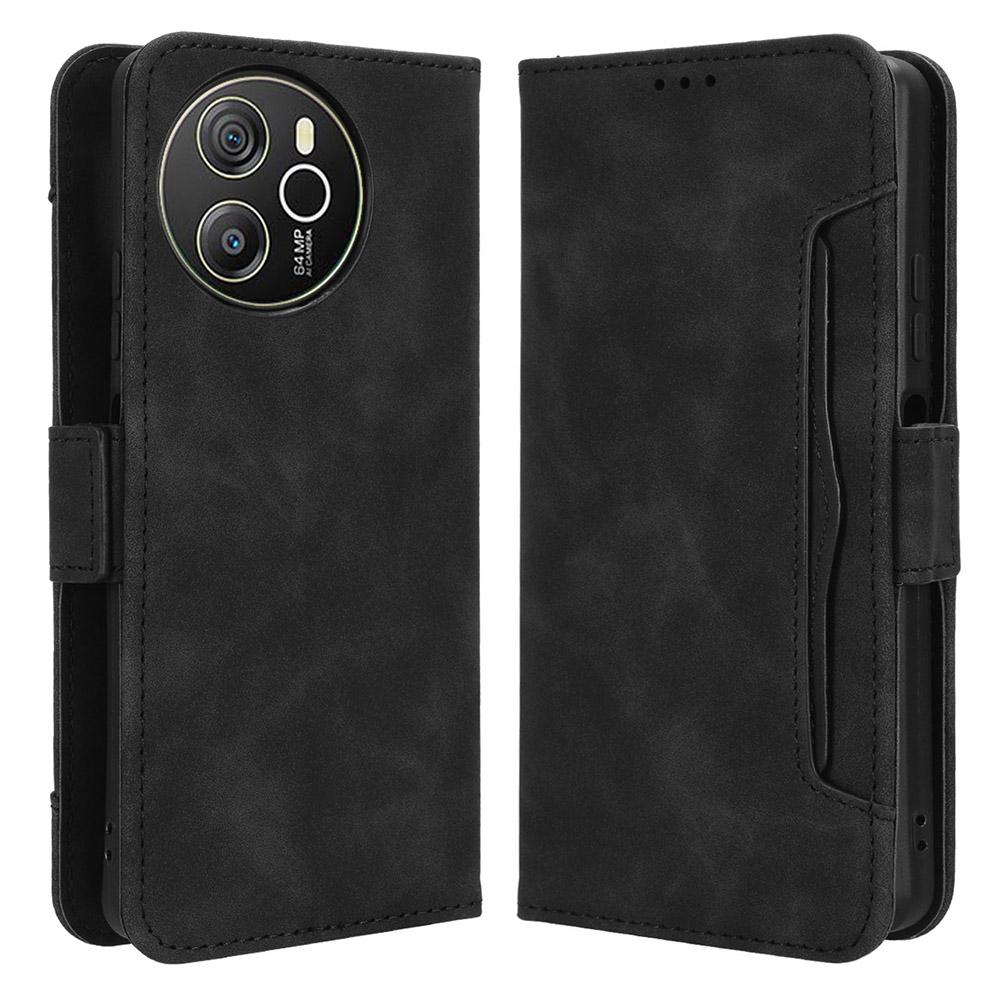 For Blackview Shark 8/Oscal Tiger 12 Case Leather Phone Cover Multiple Card Slots Stand