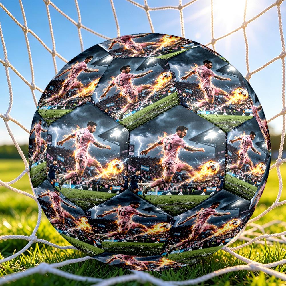 1pc Soccer Kick Soccer Ball Size 5, Machine-stitched, Suitable for Practice Matches/tournament Training for Sports, Lightweight and Durable. C7019