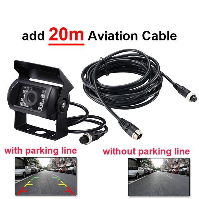 Reverse Camera 4 Pin AV Port IR Night Backup Camera Waterproof For Truck/Trailer/Pickups/RV/ Heavy