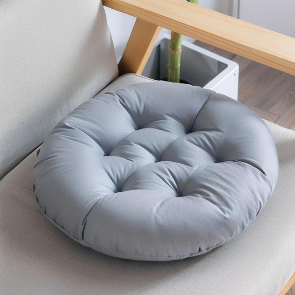 Round Chair Cushion Pad 16" Soft Washable Modern, Decorative, Indoor Floor Seat