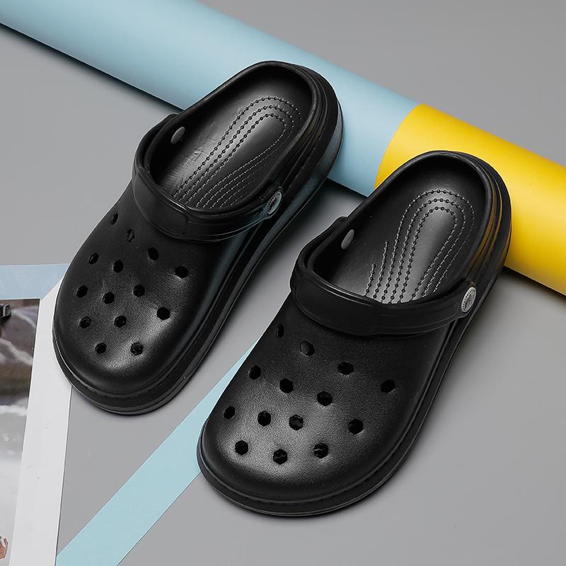 Sandali estivi da uomo Pantofole da spiaggia Scarpe da uomo unisex Aqua traspirante Pantofole da giardino scavate in schiuma Scarpe da acqua per esterni