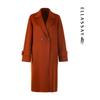 ELLASSAY Women's Loose Fit Mid-length Wool & Cashmere Coat