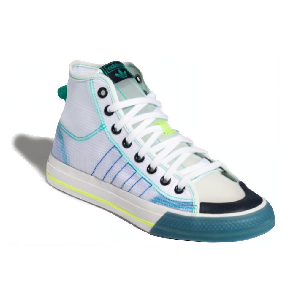 adidas Nizza High RF 'White Lush Blue' (Unisex) Cloud White / Lush Blue / Legend Ink Skateboard Shoes FY3093