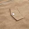 European & American Women's Suede-Effect Motorcycle Lapel Jacket