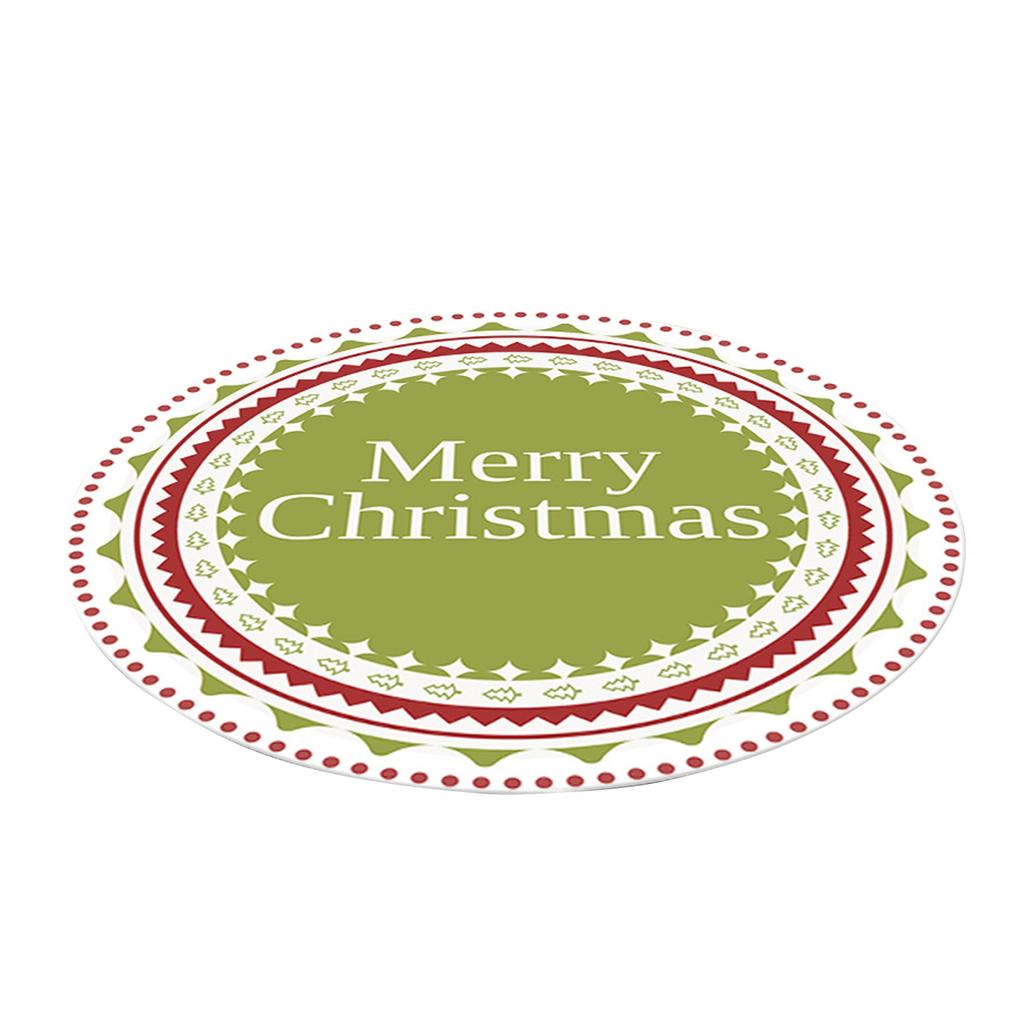 Christmas Carpet, Merry Christmas, Home Carpet, Round Carpet Home Holiday Decoration Christmas Crystal Velvet Living Room Carpet