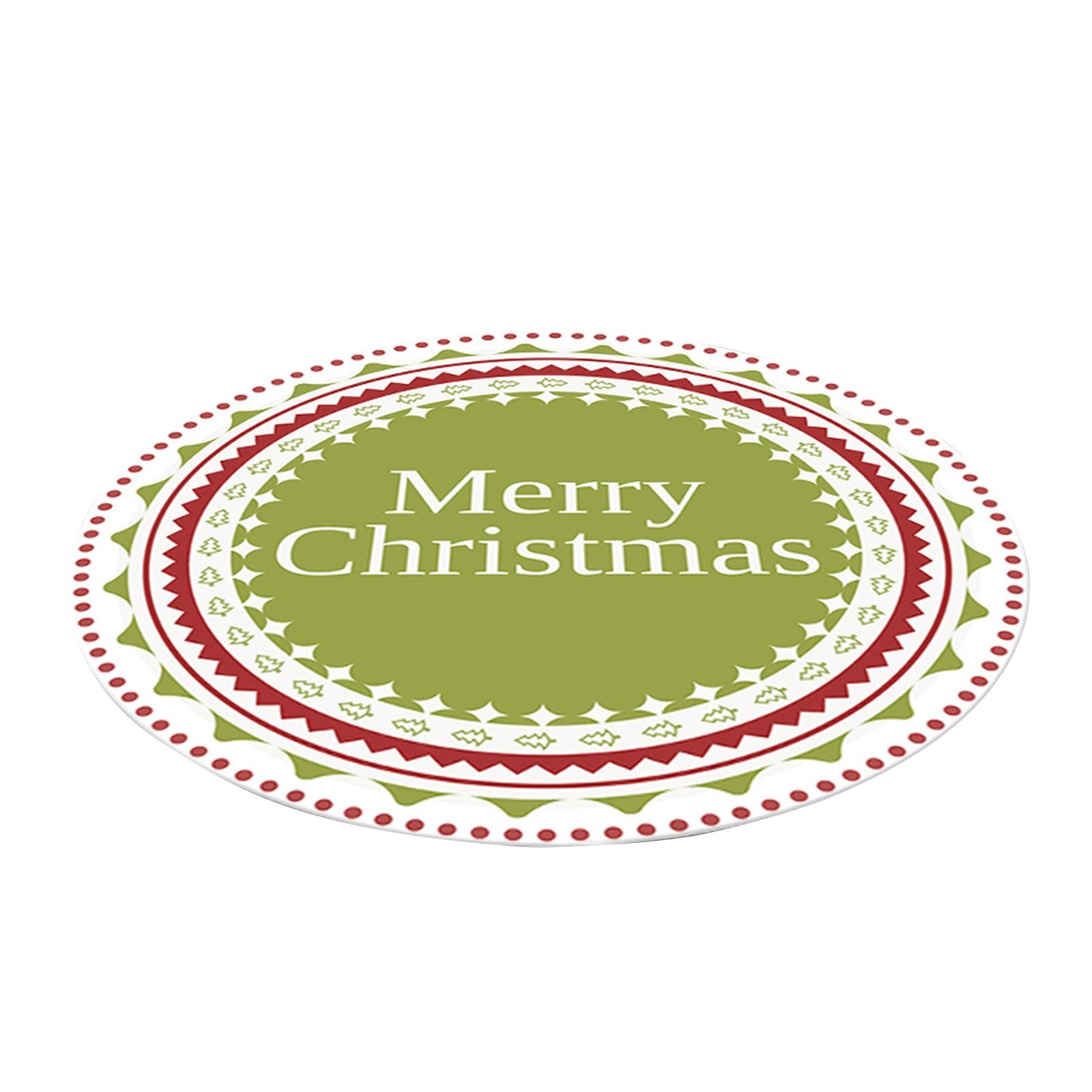 

Christmas Carpet, Merry Christmas, Home Carpet, Round Carpet Home Holiday Decoration Christmas Crystal Velvet Living Room Carpet One Size