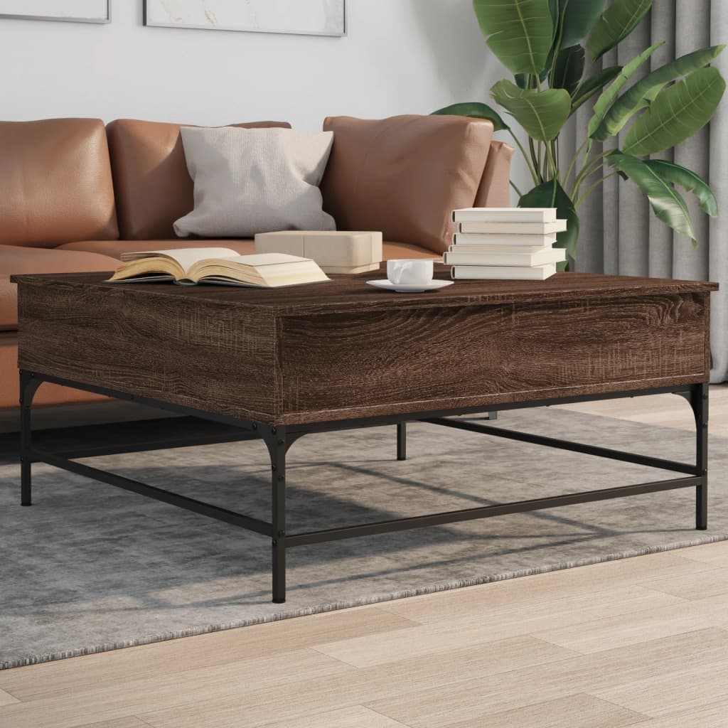Coffee Table, Brown Oak, 95x95x45 Cm