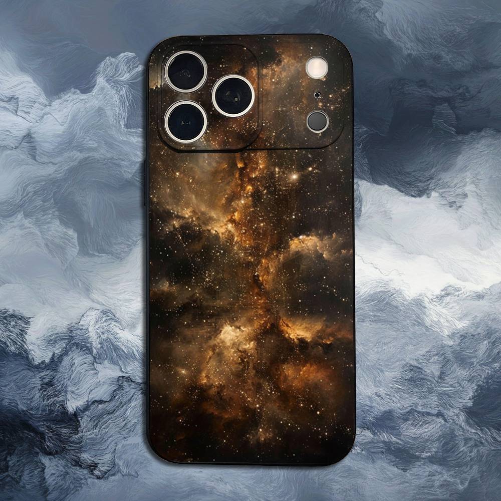 Space For Galaxy Universe For iPhone 13,16,11,14,17,12,15,Plus,Pro Max,XS,X,XR,SE,Mini,8,7,Phone Case Soft Silicone Black