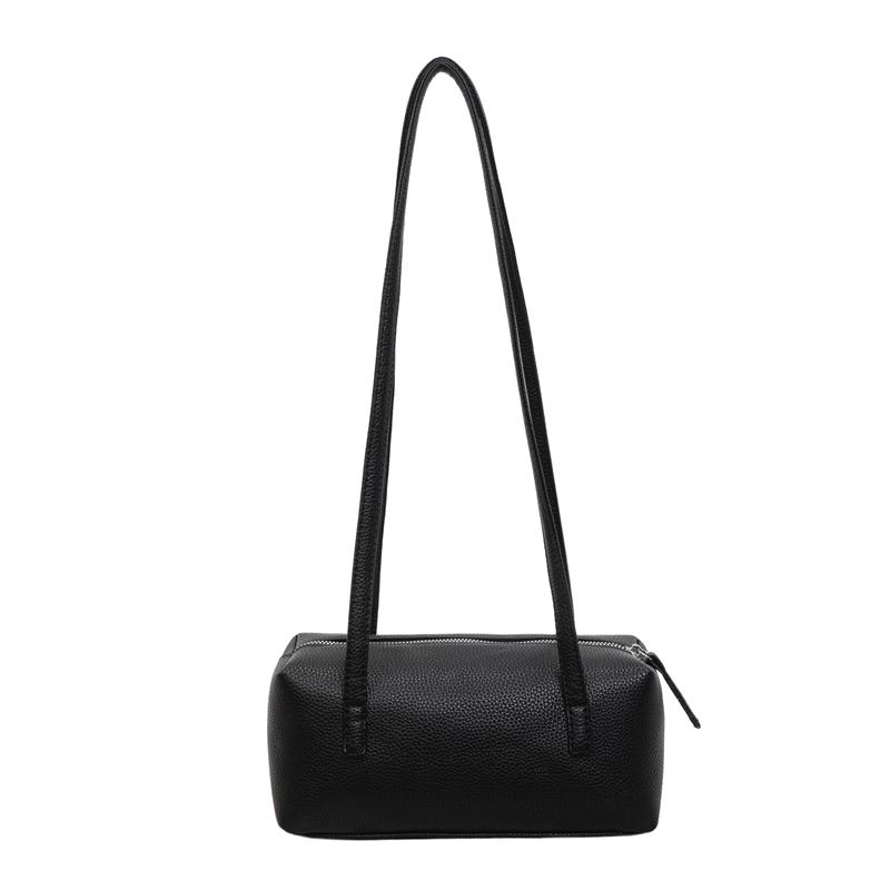Solid Color Shoulder Bag Large Capacity Underarm Bag