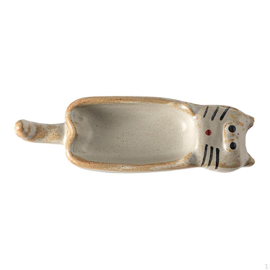 Ceramic Condiment Bowl, Sushi Sauce Dish, Cat Shape Cute Seasoning Bowls Soy Dish for