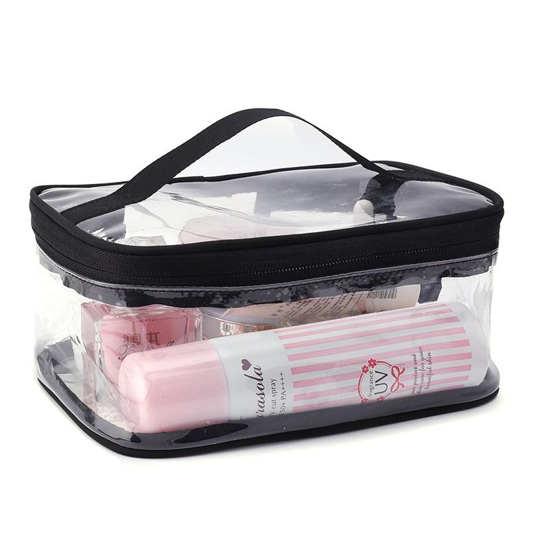 Thickened cosmetic bag transparent portable travel Pvc toilet bag storage bag toiletries storage bag travel storage