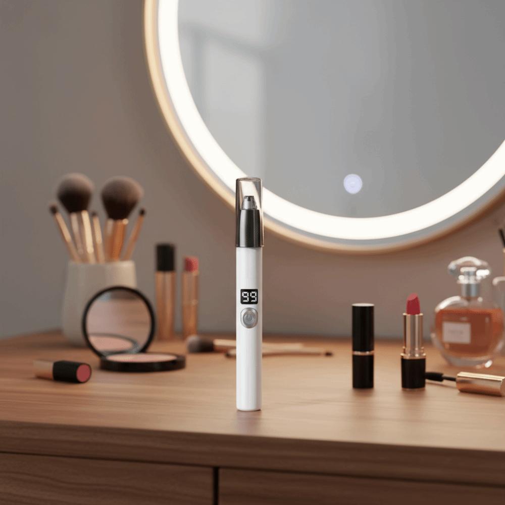 Rechargeable Eyebrow Hair Remover Digital Display Facial Hair Trimmer For Women