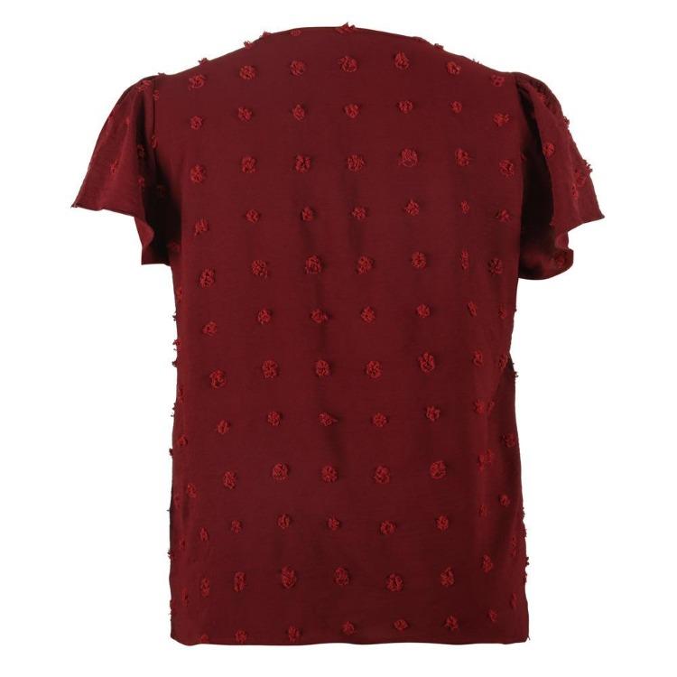 Plus Size Summer Casual V Neck Short Sleeve Tshirt Top Women