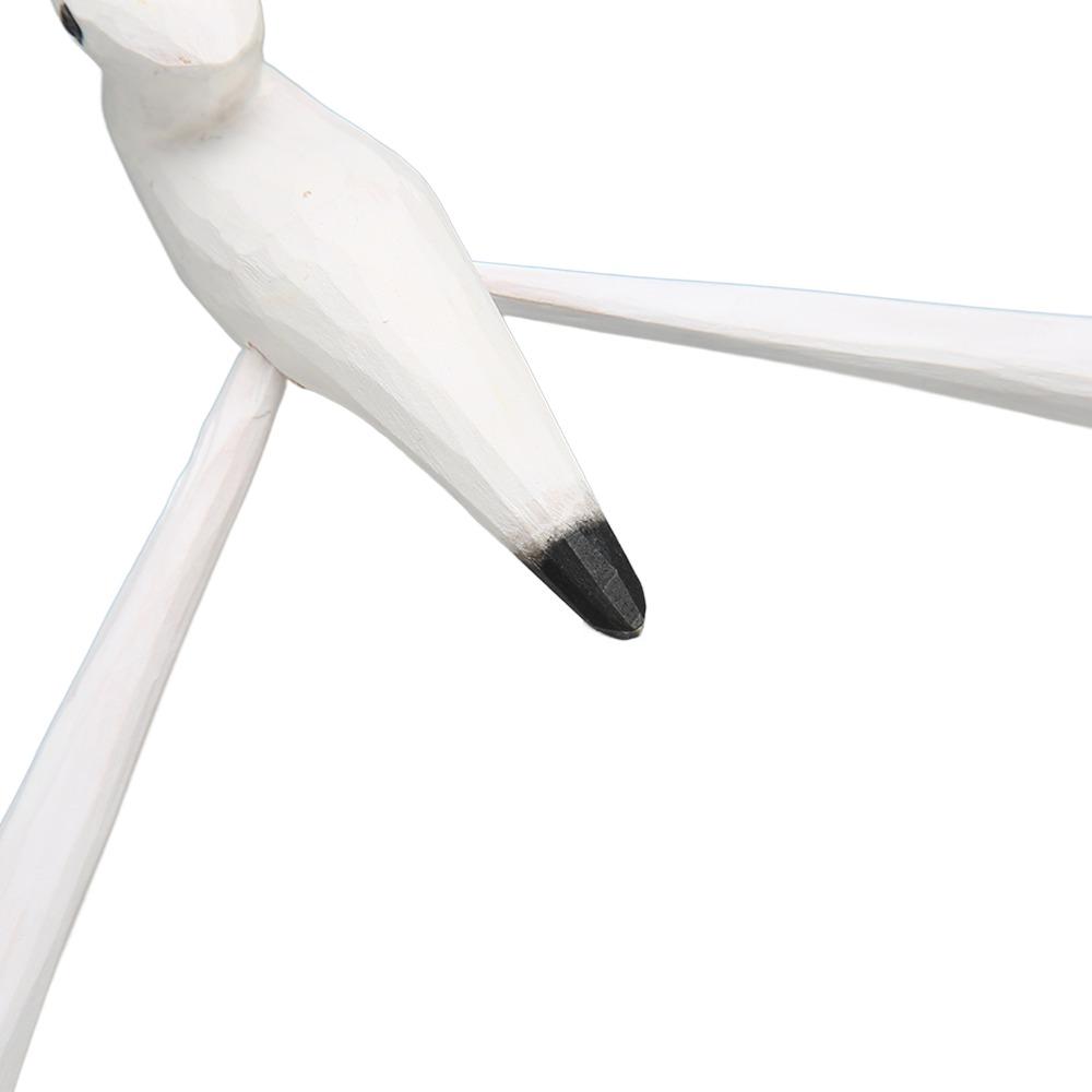 5pcs White Seagull Statue Balancing Nautical Sculpture Mobiles Seagull Figurine  For Patio