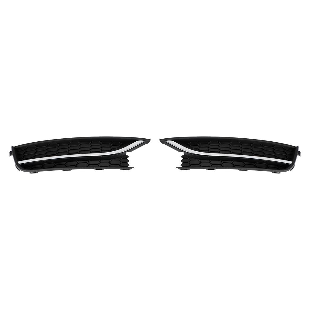 2PCS Front Driving Fog Light Cover Fit VW Passat 2012-2015 Black/Chrome