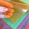 Glitter Transparent Vinyl Fabric Waterproof Craft Fabric Roll New Vinyl Fabric Sheet  Sewing Crafts