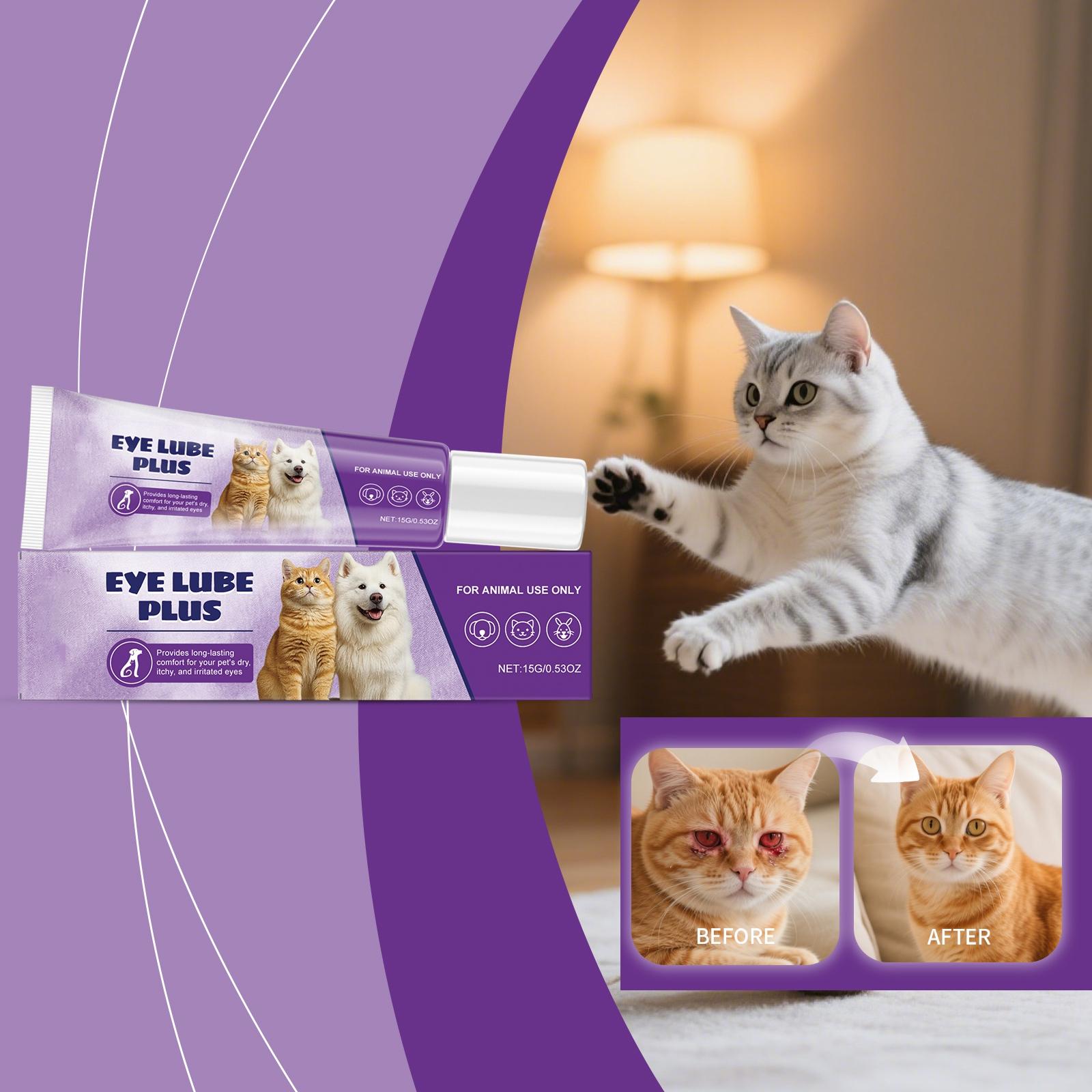 Pet Eye Tear Stain Cream, Universal Eye Care For Cats And Dogs, Moisturizing And Soothing, Portable Pet Care. One Size фиолетовый