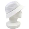 Pristine CHANEL Hat Logo Rhinestone Bucket Hat White Cotton Women L 22P Used
