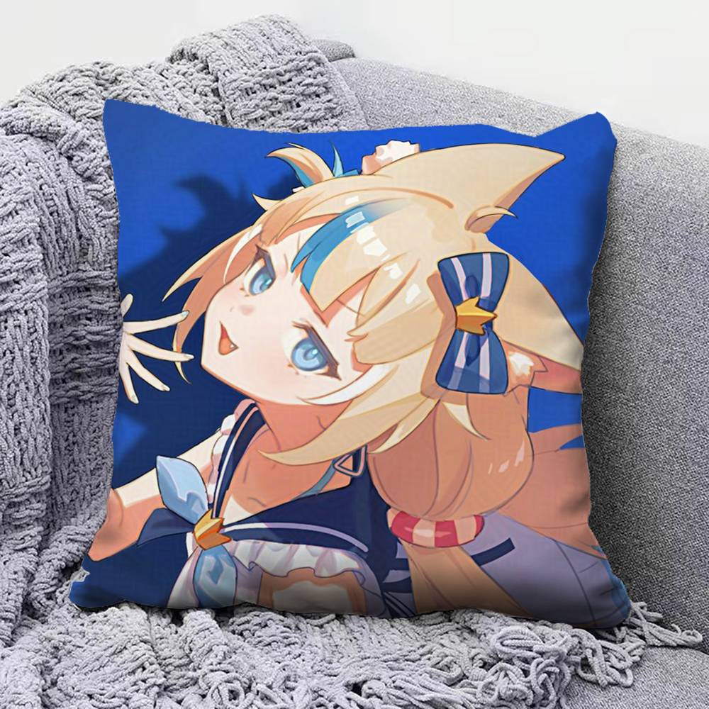 Sameko Saba CCute VTuber  Home Sofa Cushion Covers and Aecorative Custom Pillow Covers