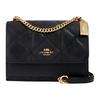 New COACH Klare Leather Trunk Bag, Messenger Bag, Crossbody Bag, Shoulder Bag Women's Black 91173-IMBLK