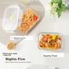 LOCK&LOCK Glass Food Storage Container, Microwave-Safe Lunch Box, Sealed Bento Box, Storage Container, Organizer Box, 750ML