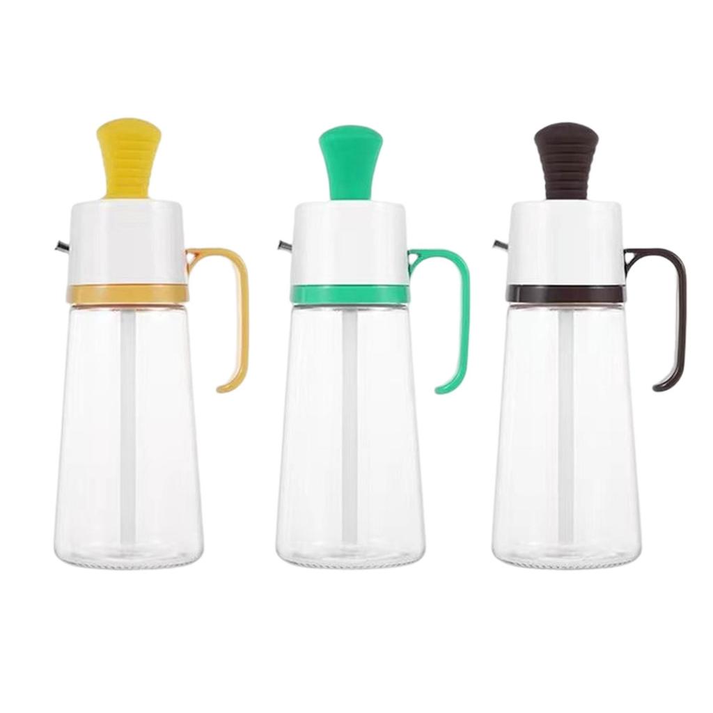 , Reusable Non-Slip Handle, 550ml Refillable Sauce Dispenser for Kitchen, Restaurant, Restaurant