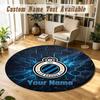 Round Rug Custom NameClub Brugge FC Pattern Non Slip Carpet Home Floor Decor